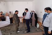 بازدید امور ایثارگران سازمان آب و برق خوزستان خانواده شهدا 