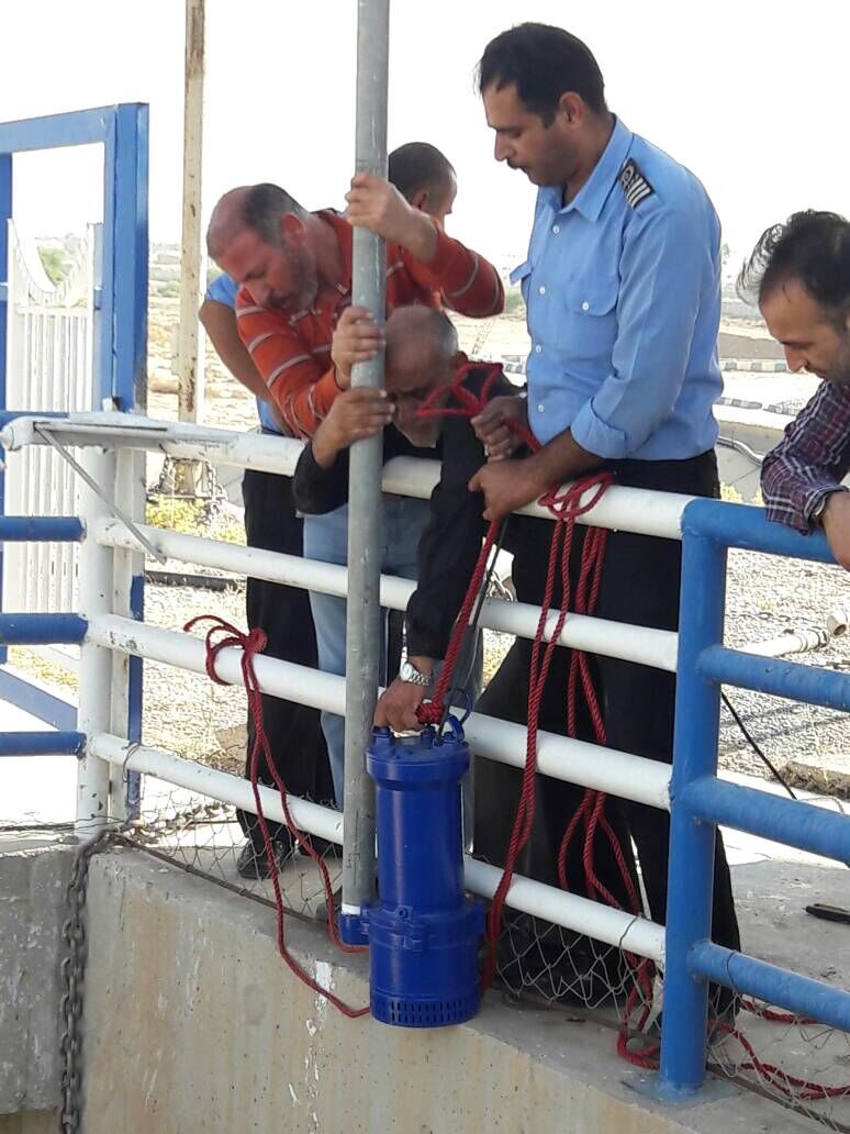 سیستم آبرسانی سد آسک هندیجان تعمیر و نصب شد