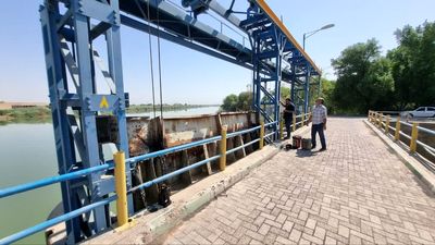 آغاز تعمیر اساسی دریچه شماره ۸ سد انحرافی حمیدیه 