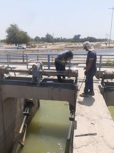 عملیات جوشکاری و تنظیم چک ها و دریچه های شبکه های آبیاری شرکت بهره برداری کارون بزرگ به پایان رسید