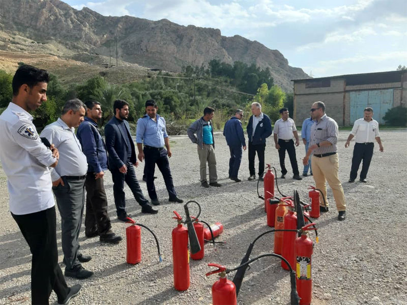 برگزاری دوره آموزشی شناخت حریق و آتش نشانی در شرکت بهره برداری مارون