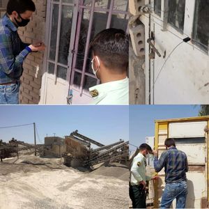 شناسایی و پلمپ 4 کارگاه  تولید شن و ماسه غیرمجاز در دزفول  