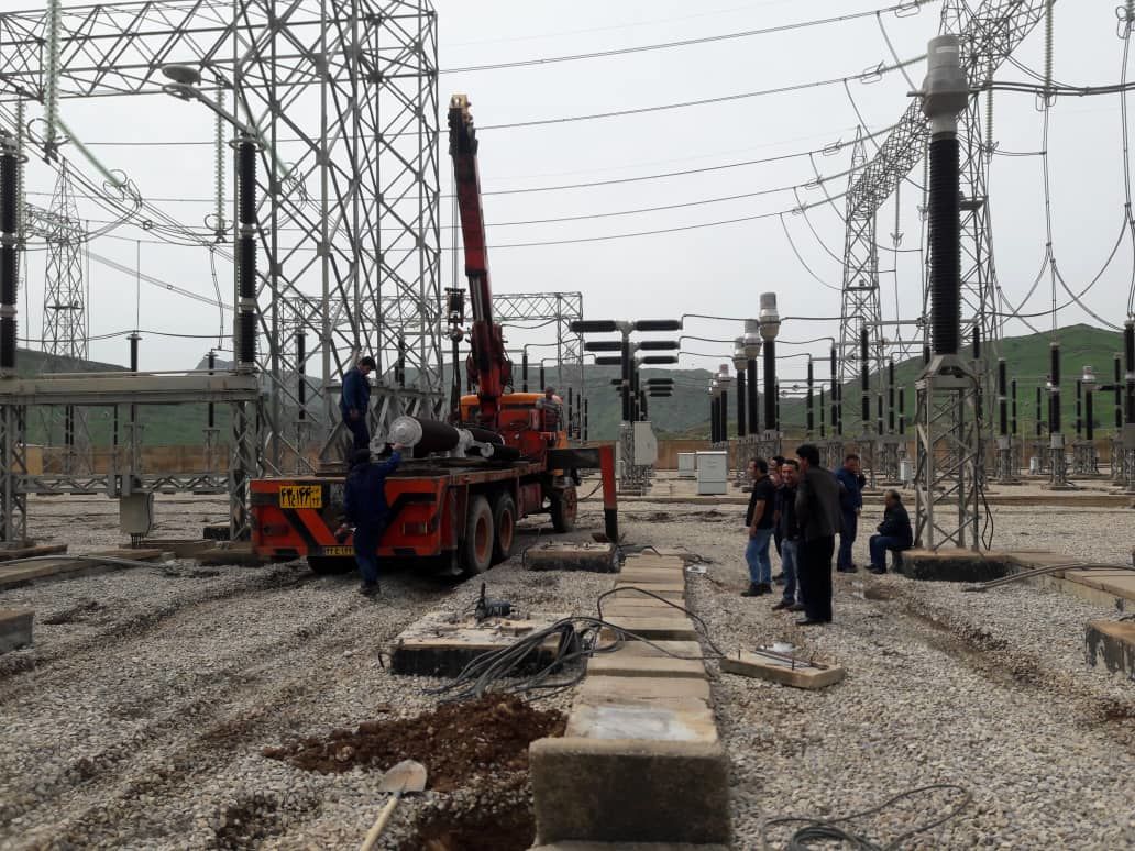 تعویض و راه اندازی  بریکر 9642 پست فشارقوی 400 کیلو ولت نیروگاه سد شهید عباسپور