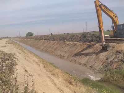 اتمام لایروبی زهکش E تحت پوشش شبکه های آبیاری مارون