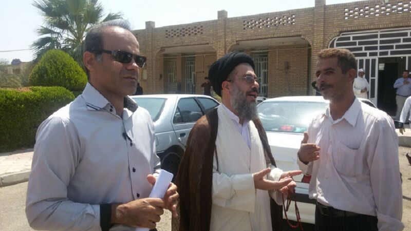 بازدید امام جمعه شوش از فعالیت های شرکت بهره برداری از شبکه های آبیاری کرخه و شاوور