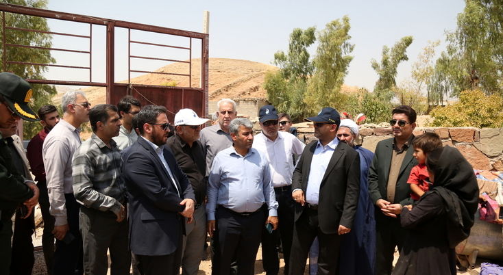 بازدید معاون وزیر نیرو از شهرستان مسجد سلیمان