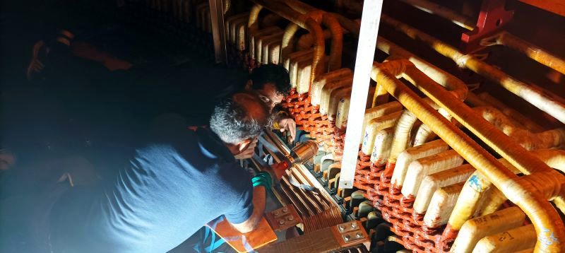 رفع ریشه ای فالت شمش های سیم پیچ واحد هفت نیروگاه مسجدسلیمان