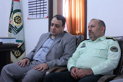  دیدار مدیرعامل شرکت آبیاری کارون بزرگ با فرمانده نیروی انتظامی شوشتر