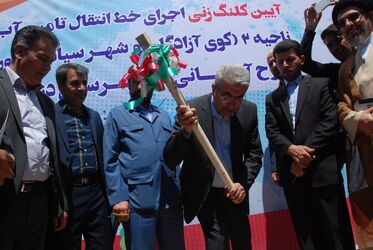 تصاویر آیین بهره برداری از فاز اول طرح جامع آبرسانی به شهرستان دزفول و کلنگ زنی آغاز فاز دوم طرح