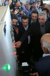 افتتاحیه پروژه آبرسانی به چذابه