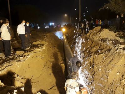تعویض خط 700 میلیمتر فولادی خیابان عمار شوشتر 