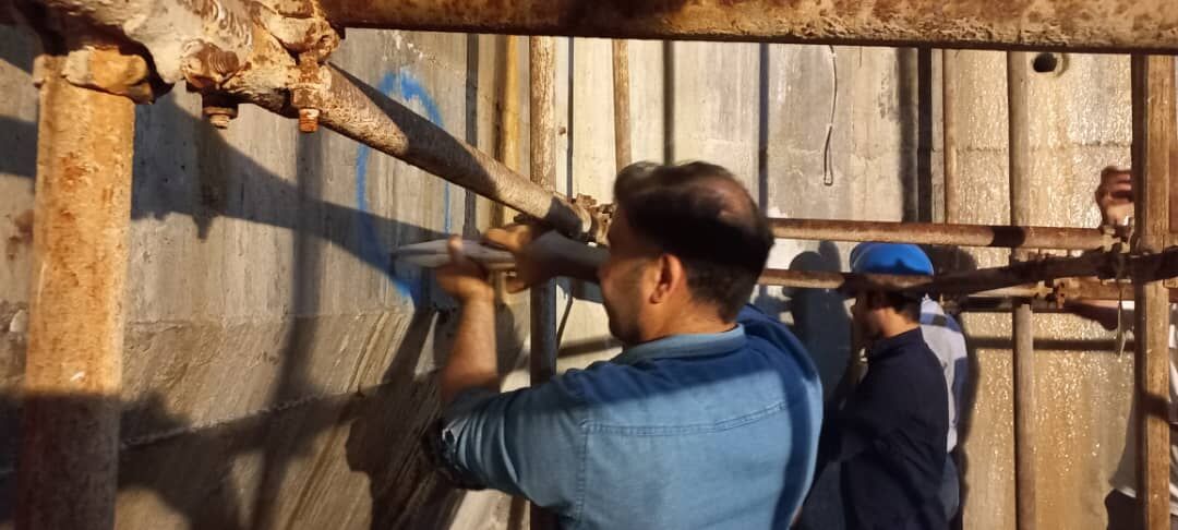 پایان عملیات حفاری پروژه علاج بخشی و سامان دهی نشتی های اتاقک تحتانی سد مخزنی مارون