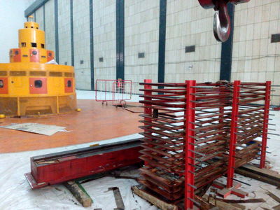  بازسازی قطب رتور واحد شماره 2 نیروگاه سد شهید عباسپور