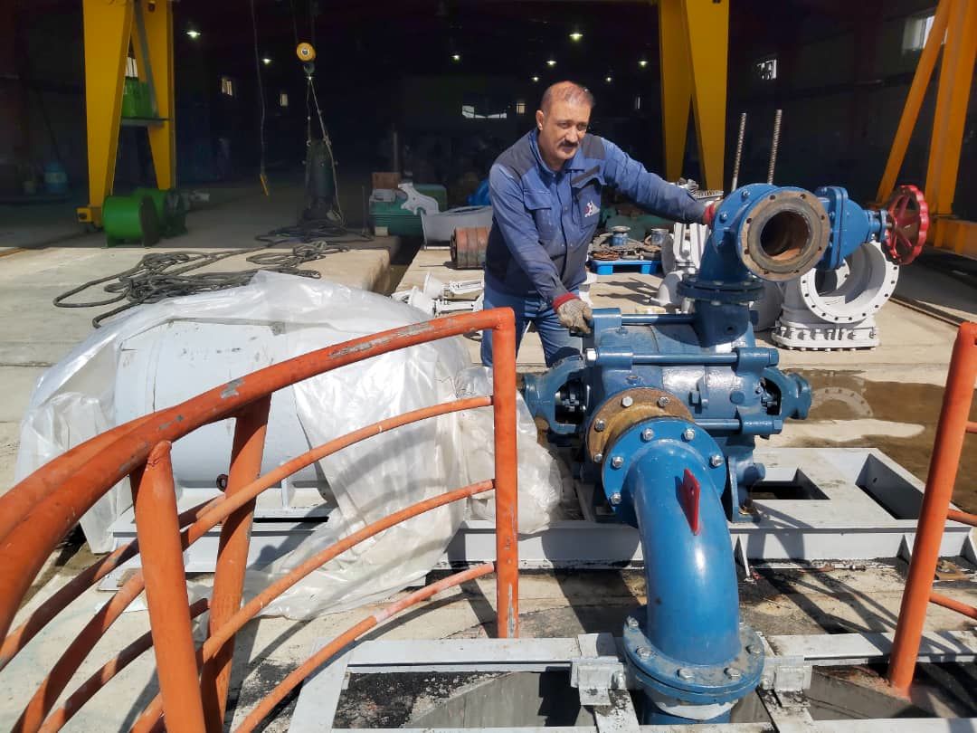 پمپ طبقاتی سانتریفیوژ 132 کیلو واتی سد کارون 3 تعمیر شد