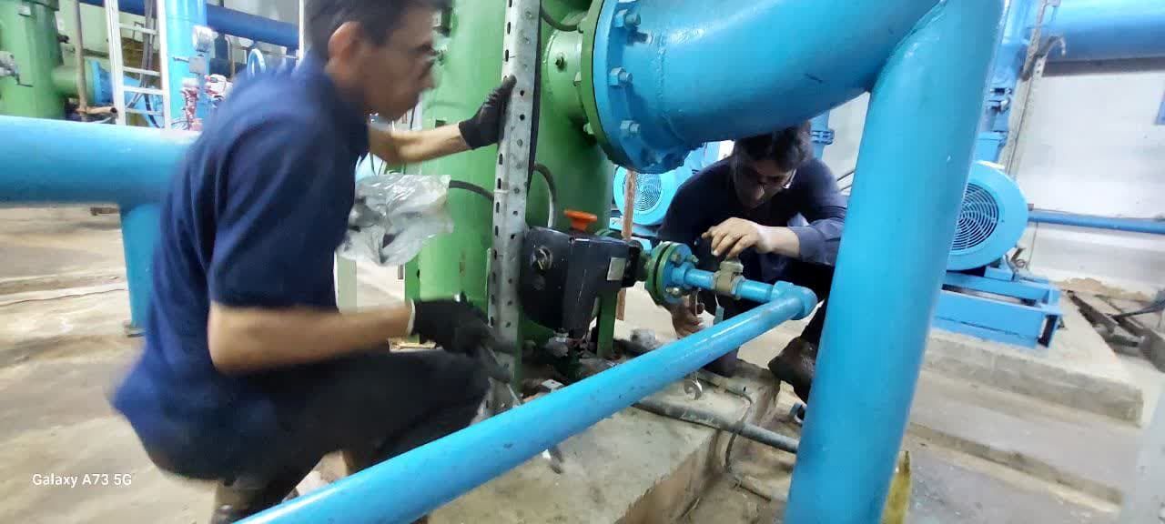 اصلاح و سرویس سیستم کولینگ واحدهای فاز دوم نیروگاه مسجدسلیمان انجام شد