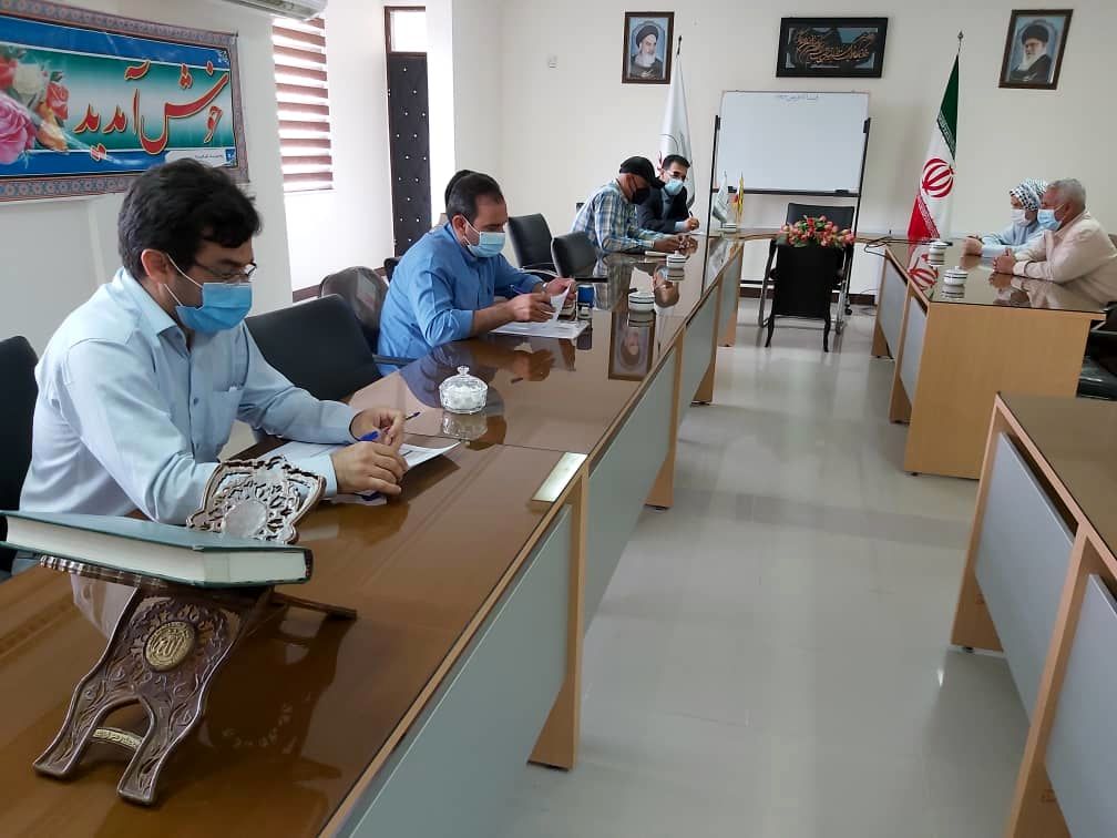جلسه بررسی مسائل و مشکلات وصول آب بها شرکت تعاونی پویا فلاح عرب حسن