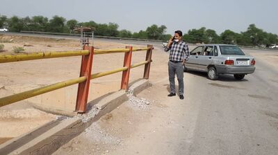تخریب و سرقت حفاظ پل کانال شبکه آبیاری کوثر در حوزه مرکزی شرکت آبیاری کرخه و شاوور نافرجام ماند