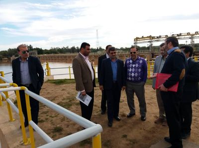  بازدید معاونت سد و نیروگاه سازمان آب و برق خوزستان از سد تنظیمی حمیدیه