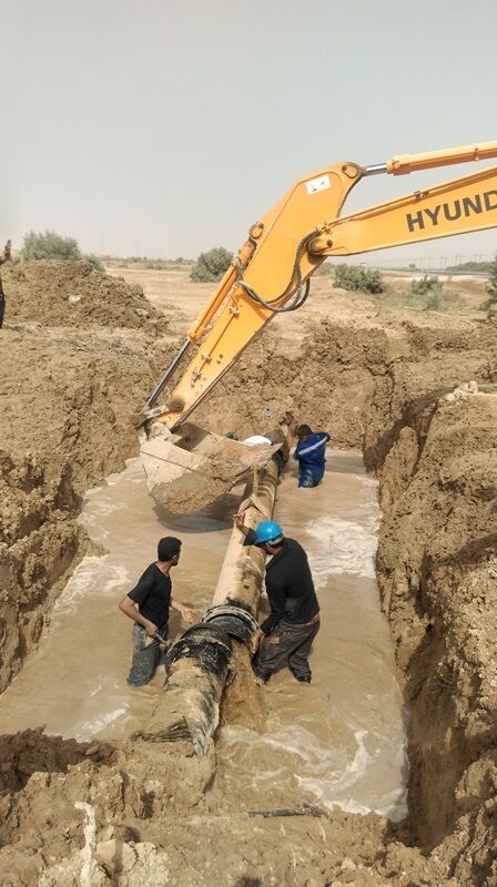 دو خط انتقال آب به شهرستان هندیجان مجزا شد