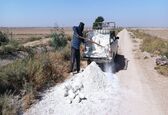 عملیات ساخت و نصب سر دهانه نهر لشکرآباد