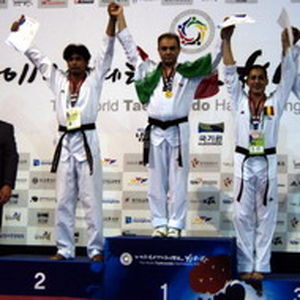 کارمند سازمان آب و برق خوزستان در مسابقات جهانی ۲۰۱۱ تکواندو نشان طلا گرفت