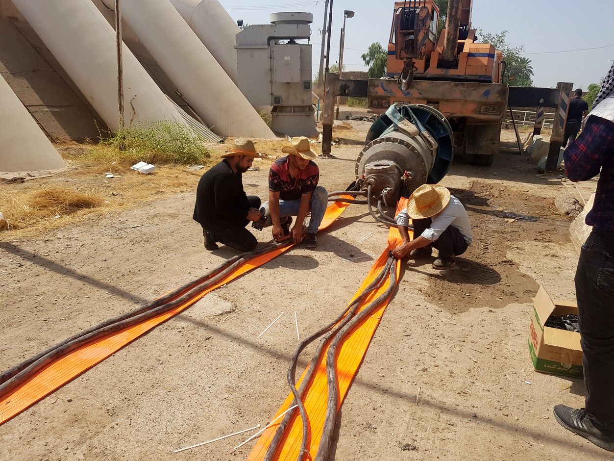 پایان عملیات اورهال، تعمیر، نصب و راه اندازی دو دستگاه الکترو پمپ شناور ۵۶۰ کیلووات ایستگاه پمپاژ ویس