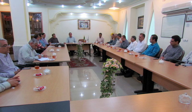 آئین تکریم و معارفه مدیران جدید حوزه بهره برداری شبکه های آبیاری شمال خوزستان 