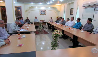 آئین تکریم و معارفه مدیران جدید حوزه بهره برداری شبکه های آبیاری شمال خوزستان 