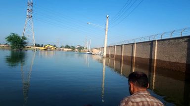 اتمام عملیات استحکام بخشی دیوار پست برق(کوت امیر) توسط دفتر مهندسی عمومی 