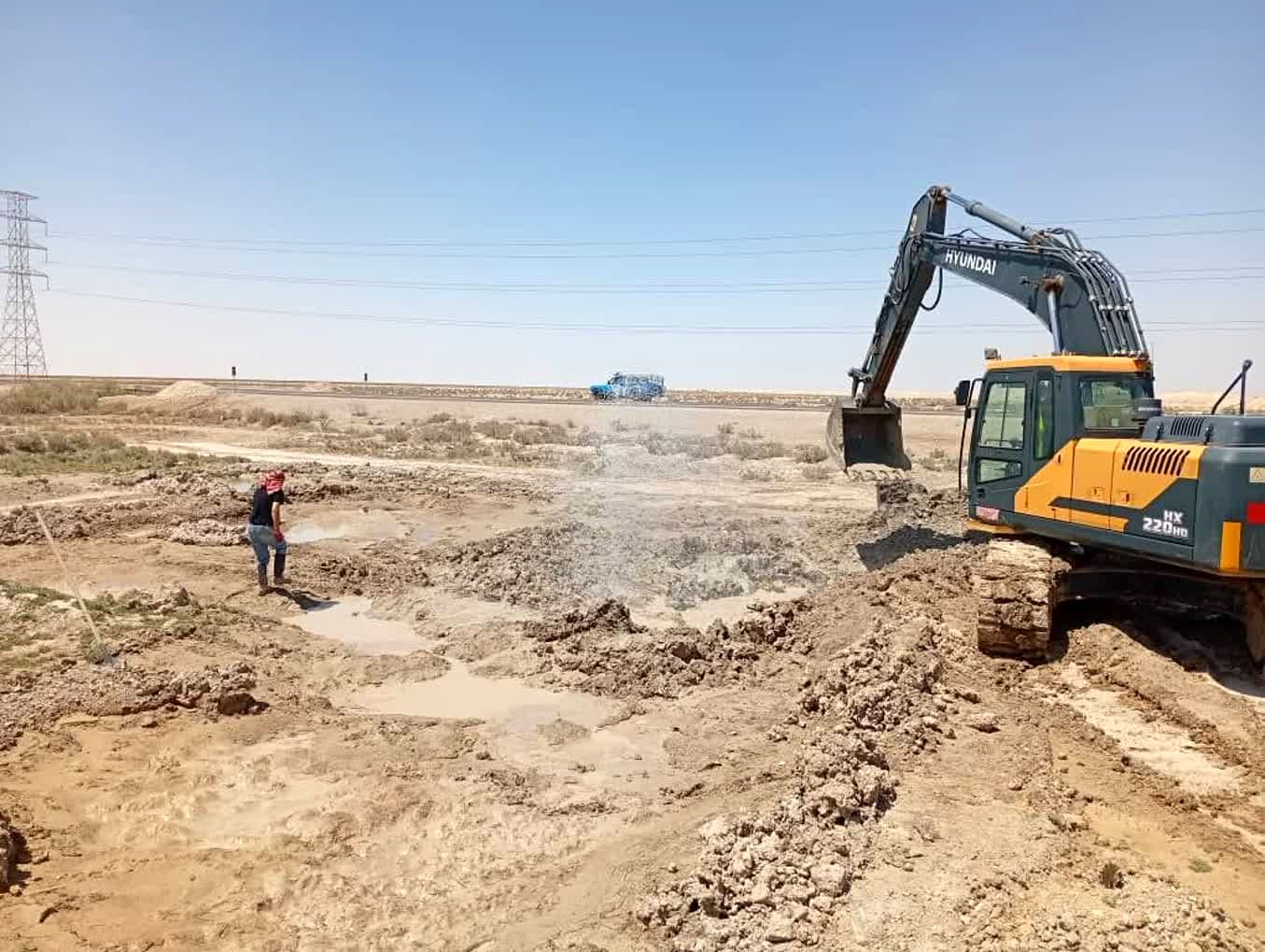 تعمیر و ترمیم خط لوله ۵۰۰ میلیمتری مسیر چم خلف عیسی انجام شد