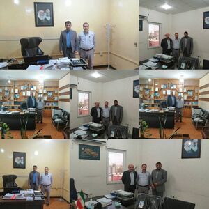 دیدار مدیر عامل شرکت بهره‌برداری از شبکه‌های آبیاری کرخه و شاوور با مقامات قضایی دو شهرستان حمیدیه و دشت آزادگان