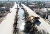 انهار سنتی در جزیره مینو شهرستان خرمشهر در حال پاکسازی است