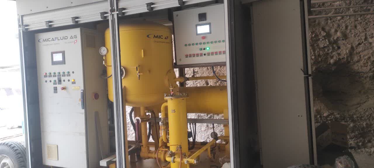 احیای فیلترپرس MICA FLUID VOP060 در سد و نیروگاه دز با اتکا به توان داخلی 