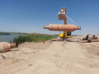   آغاز عملیات تعویض جنت ‌های خط لوله آبی لایروب ۱۲۰۰ سیستان در ایستگاه پمپاژ طره بخاخ
