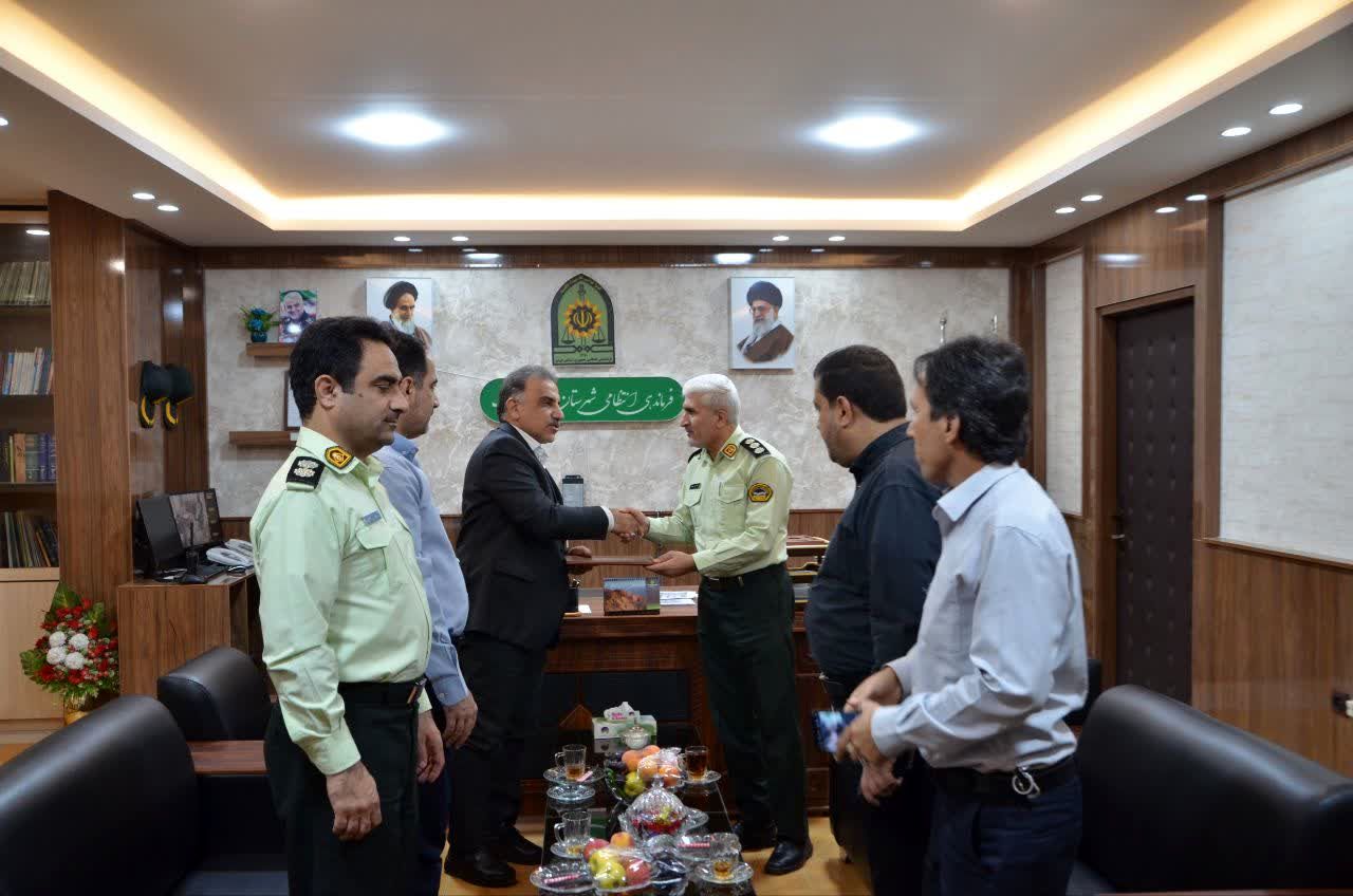 دیدار مدیرعامل سد و نیروگاه کرخه با فرماندهی فراجای شهرستان اندیمشک 