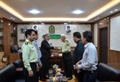 دیدار مدیرعامل سد و نیروگاه کرخه با فرماندهی فراجای شهرستان اندیمشک 