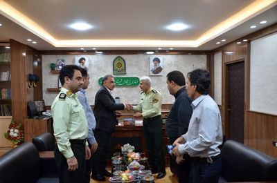 دیدار مدیرعامل سد و نیروگاه کرخه با فرماندهی فراجای شهرستان اندیمشک 