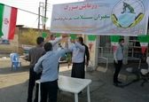 کارکنان شبکه های آبیاری شمال خوزستان در رزمایش سفیران سلامت دزفول شرکت کردند