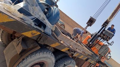  انتقال تجهیزات پمپاژ به کارگاه کمپ دریاچه 
