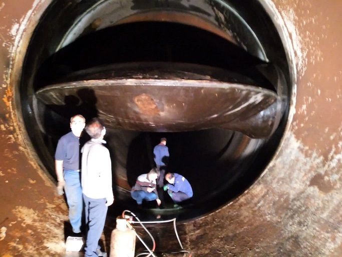 عملیات موفقیت آمیز تعویض رابر دیسک شیر پروانه ای واحد شماره دو نیروگاه اول سد شهید عباسپور