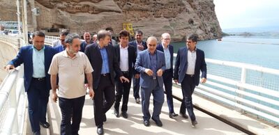 بازدید میدانی مدیرعامل سازمان آب و برق خوزستان از سد و نیروگاه دز
