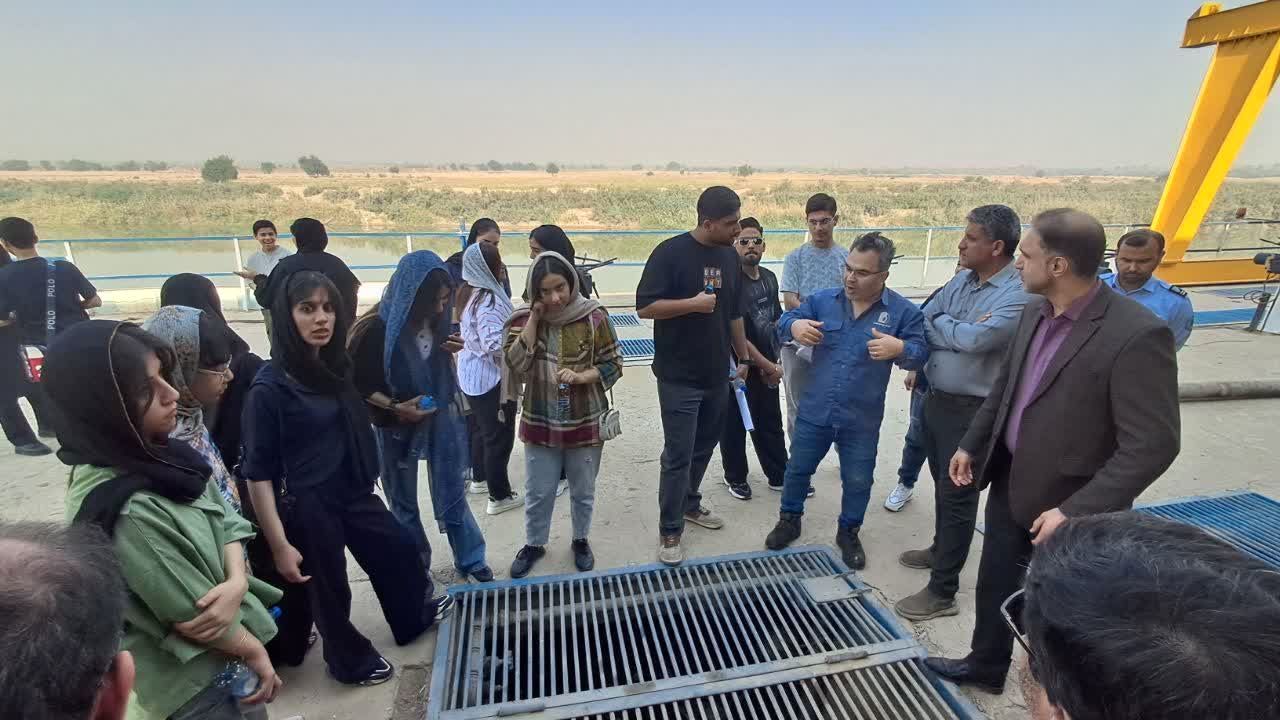 بازدید ۲۵ نفر از دانش‌آموزان از تأسیسات آبرسانی کوت‌امیر