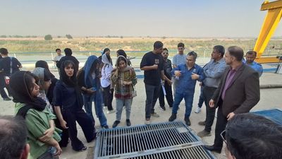 بازدید ۲۵ نفر از دانش‌آموزان از تأسیسات آبرسانی کوت‌امیر
