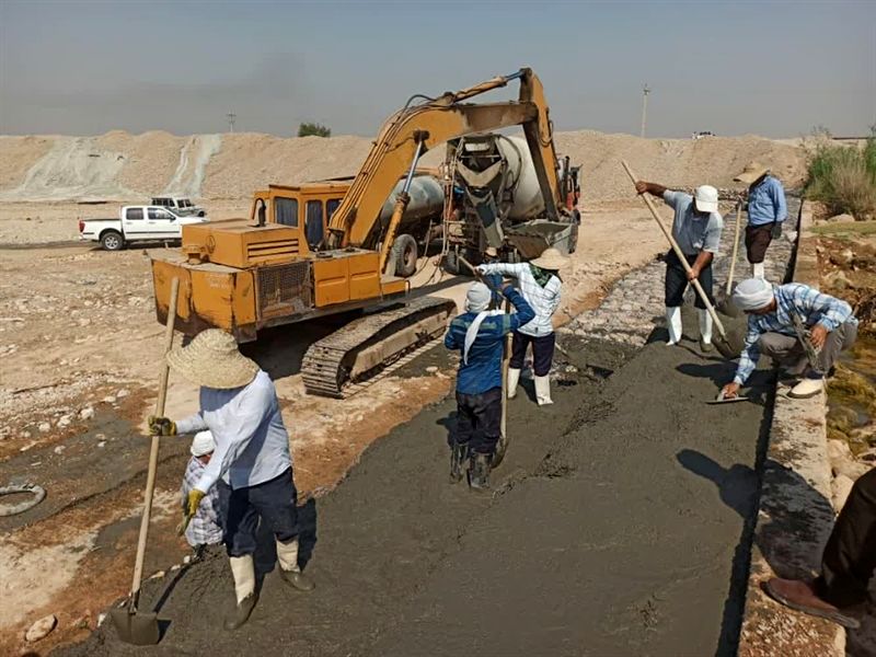 عملیات ترمیم سازه آبی مهم در منطقه شمال خوزستان انجام شد