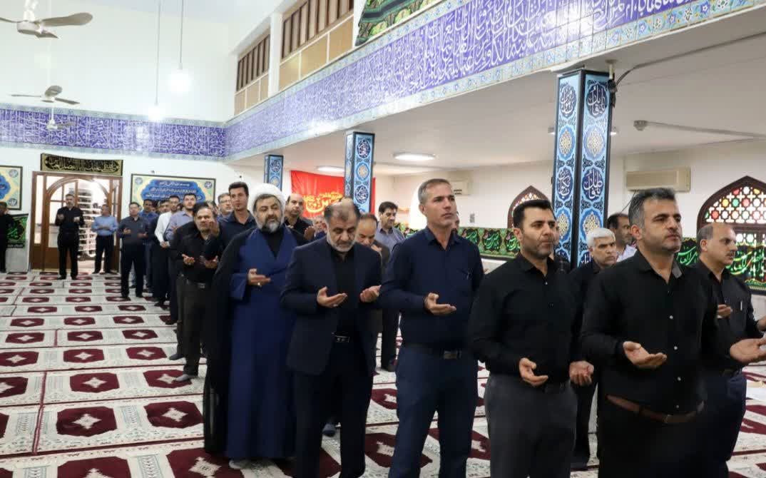 مراسم تاسوعا و عاشورای حسینی در سازمان آب و برق خوزستان برگزار شد