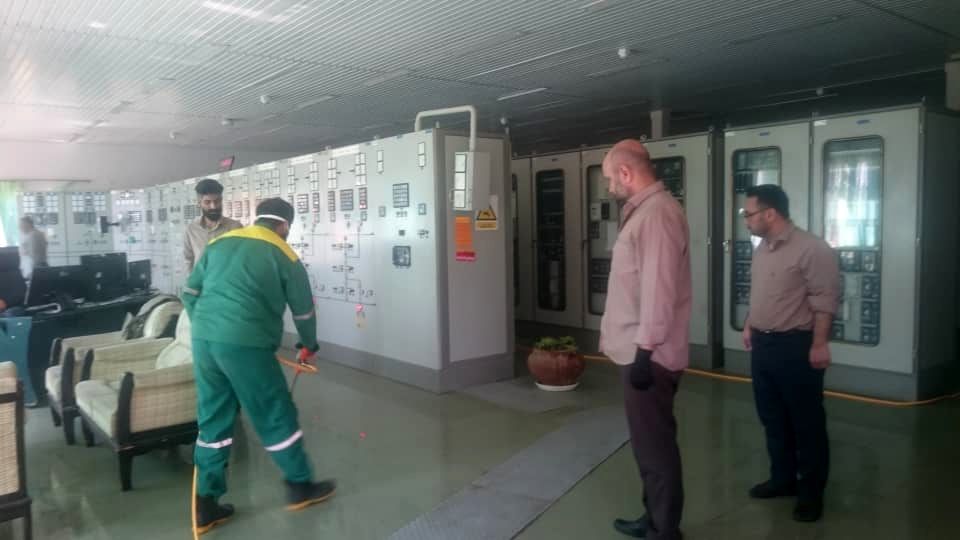 اقدامات پیشگیرانه از سرایت ویروس کرونا در سد و نیروگاه مسجدسلیمان