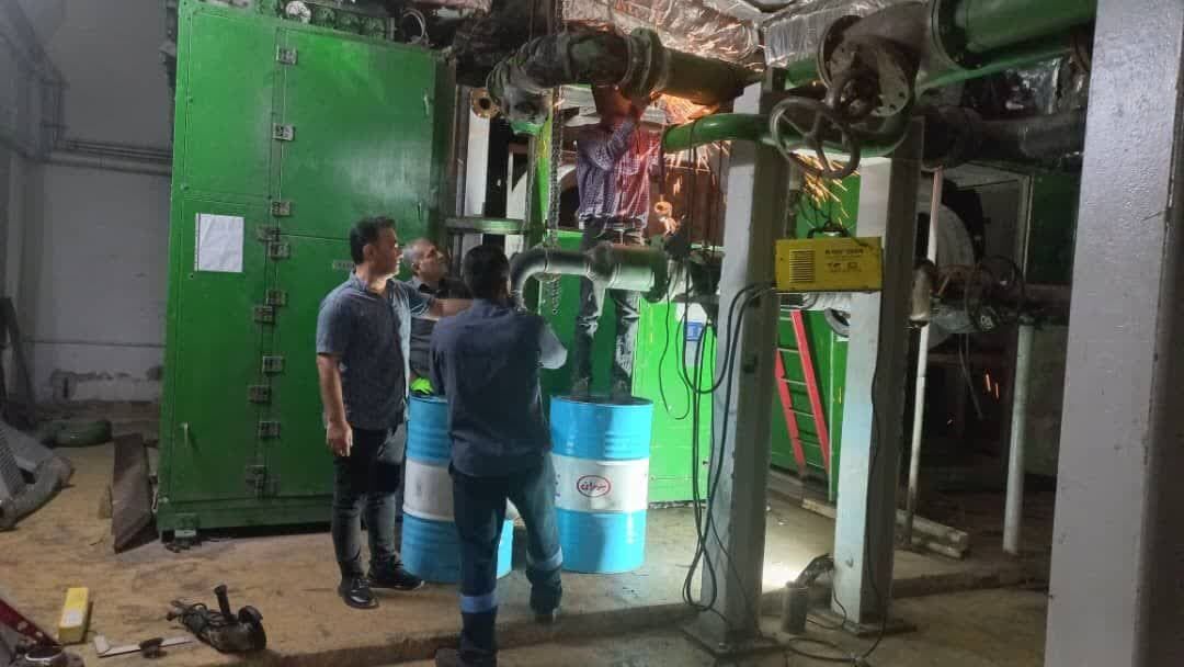 اتمام عملیات احیاء و تعمیر هواساز اصلی شماره یک نیروگاه مسجدسلیمان