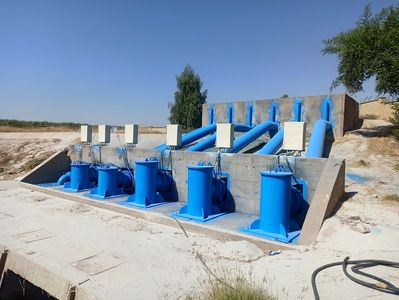 سندبلاست و رنگ آمیزی ایستگاه های پمپاژ گتوند و پهونده انجام شد