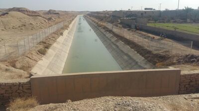 کانال اصلی شبکه آبیاری هندیجان ایمن شد