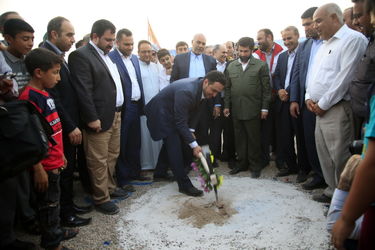 گزارش تصویری افتتاح طرح آبرسانی به بستان و آغاز عملیات اجرایی آبرسانی به پایانه مرزی چذابه